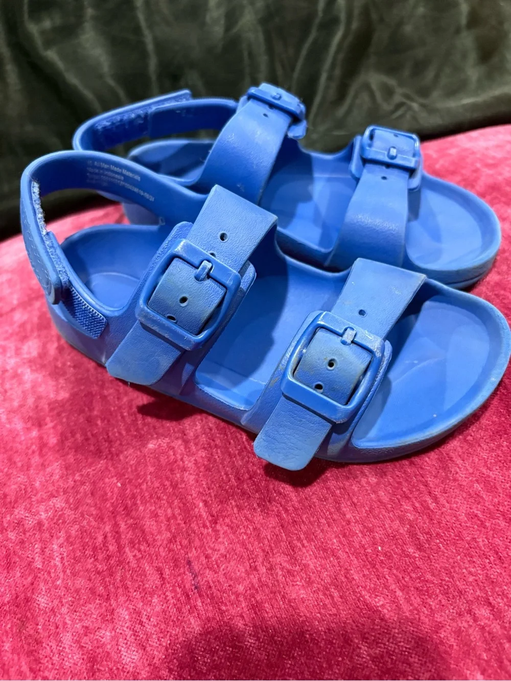 Cat and Jack- Kids Adjustable Royal Blue Buckle Sandals